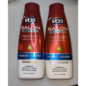 2 Alberto VO5 Salon Series Hydrate + Nourish Shampoo/Conditioner 14.2 Fl Oz Each